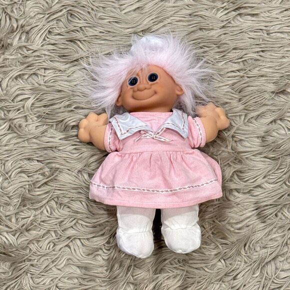 RUSS BERRIE & COMPANY TROLL KIDZ PINK SAILOR GIRL DOLL - Picture 1 of 5